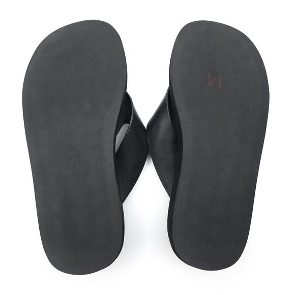 NEW RAYE Chris Sandal Leather Thong Clean Girl Minimal Chunky Platform Y2k 90s - Picture 10 of 11